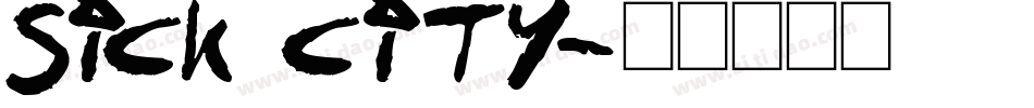 Sick City字体转换